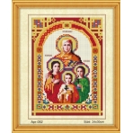 Н-р для выш. бисером 24x30 см (частичн.заполн.,канва с рис) икона Святые Вера, Надежда, Любовь 052