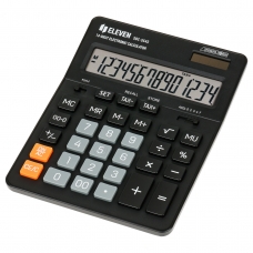 Калькулятор настольный Eleven SDC-554S, 14 разрядов, двойное питание, 155*205*36мм, черный SDC-554S (10702070/130623/3237254/5, Китайская Народная Республика)