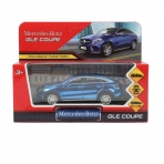 Машина металл MERCEDES-BENZ GLE COUPE длин 12 см, двери,синий ХРОМ, кор. Технопарк в кор.2*36шт