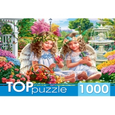 TOPpuzzle. ПАЗЛЫ 1000 элементов. ХТП1000-2176 Два нежных ангелочка