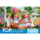 TOPpuzzle. ПАЗЛЫ 1000 элементов. ХТП1000-2176 Два нежных ангелочка