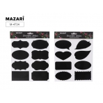Набор наклеек декоративных IN  BLACK, 19,5 x 21,6 см, ПВХ, 3 листа в комплекте, ассорти 4 дизайна, ОПП-упаковка