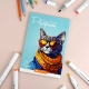 Книжка-раскраска для детей /Современная раскраска/ арт. 70889 МОДНЫЕ ЖИВОТНЫЕ /145х210 мм, 32 л., блок - офсет 120 г/м², печать в одну краску, обл - мелованный картон 200 г/м², клеевое скрепление,