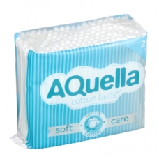Ватные палочки AQUELLA,п/э пакет 200шт,Арт.06450/40157