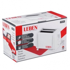 LEBEN Тостер 750Вт, 2 отдела, функция выжигания фигурки на хлебе, 6 степеней поджарки, арт.HJT-016 (10702070/221221/3037461, Китай)