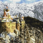 KM0695 Картины мозаикой (30х30) ЗАМОК ДРАКУЛЫ В РУМЫНИИ (28 цветов) 1/20 В