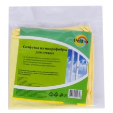 Салфетка микрофибра 30*30см 1шт. для мытья СТЕКОЛ PALITRA