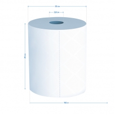 Полотенца бумажные в рулонах OfficeClean (H1), 2-слойные, 150м/рул., белые