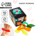 Резинки-ушки в шоубоксе /Котовселенная/ 10 шт., 5,5 х 7,5 х 4,5 см   5168583 (10228010/251223/5244944, Китайская Народная Республика)