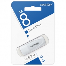 Память Smart Buy /Scout/  8GB, USB 2.0 Flash Drive, белый SB008GB2SCW (10005030/170824/5073098, Китайская Народная Республика)