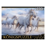 26. Konigspuzzle. ПАЗЛЫ 1000 элементов. ГИK1000-0646 ДИКИЙ ТАБУН КАМАРГУ