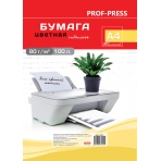 Бумага цветная INTENSIVE ЖЕЛТЫЙ (Б-5744) А4 80 г/м2., 100л.