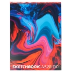 Скетчбук А3 Краски (мягкая обл, мат лам, жест подл, спираль, 20л, 150г) С20-7722