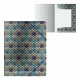 Папка на резинках пластиковая ErichKrause® Blue&Orange Beads, A4 (в пакете по 4 шт.)