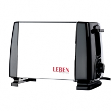 LEBEN Тостер 750Вт, 2 отдела, 6 степеней поджарки, арт.HJT-016S (10702070/090822/3248739, Китайская Народная Республика)