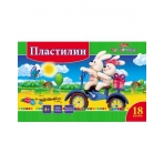 Пластилин 18 цв. 360гр Hatber со стеком-Ушастики-