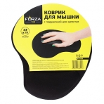 FORZA Коврик для мышки с подушечкой для запястья, 23х19см, резина, полиэстер (10511010/260421/0067574/4, Китай)