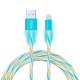 FORZA Кабель для зарядки Конфетти iP, 1м, 1.5А, цветная подсветка, 3 цвета, пакет (10702070/101121/0365135, Китай)