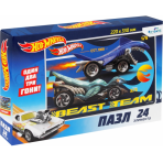 Hot Wheels.Пазл.24Эл. Команда - зверь.06855