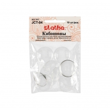 /Zlatka/ для рукоделия   /Zlatka/   Кабошоны   JCT-04   5 х  10 шт №01 Прозрачные (10702070/111021/0327863/7, Китайская Народная Республика)