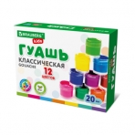 Гуашь BRAUBERG KIDS /NEW/, 12 цветов по 20 мл, 192369