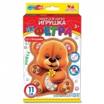 Игрушка из фетра Со стразами мишка МУЛЬТИ АРТ в кор.66шт