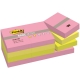 Самоклеящийся блок Post-it /Basic/, 38*51мм, 12 блоков по 100л, неон радуга 653