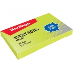 Самоклеящийся блок Berlingo /Ultra Sticky/, 50*75мм, 80л, зеленый неон LSn_39411