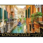 Konigspuzzle. ПАЗЛЫ 500 элементов. ШТK500-3577 ВЕНЕЦИАНСКИЙ КАНАЛ НА РАССВЕТЕ
