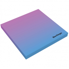 Самоклеящийся блок Berlingo /Ultra Sticky.Radiance/,75*75мм,50л, розовый/голубой градиент