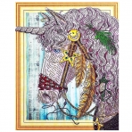DV-11515-10 Алмазная мозаика (живопись) /Darvish/ 40*50см  Единорог