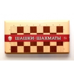Игра настольная /Шашки-Шахматы/ (бол, беж)
