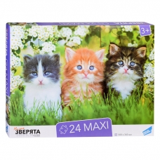 Игра детская настольная /24 MAXI Зверята/