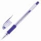 Ручка гелевая с грипом CROWN /Hi-Jell Needle Grip/, СИНЯЯ, узел 0,7 мм, линия письма 0,5 мм, HJR-500RNB